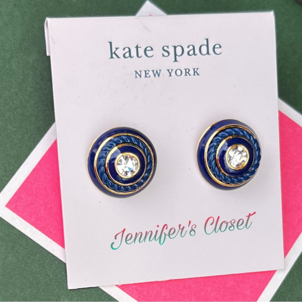 Kate Spade Crystal Colored Stud Earrings NWT